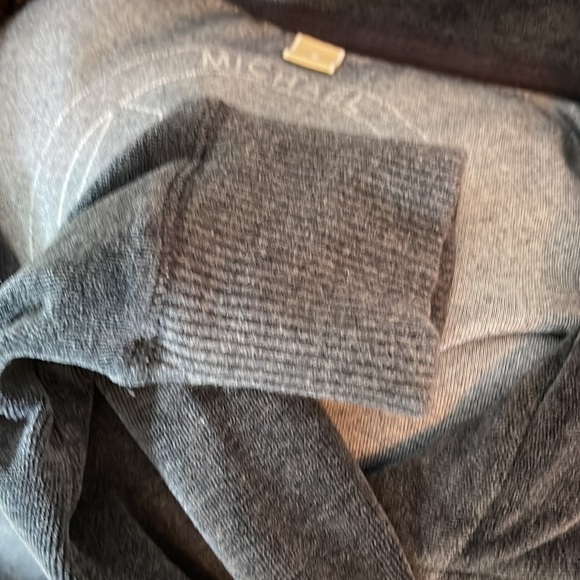 Michael Kors Women’s Small Velour Top with Zip Up front 2 Front Pockets - Picture 9 of 12